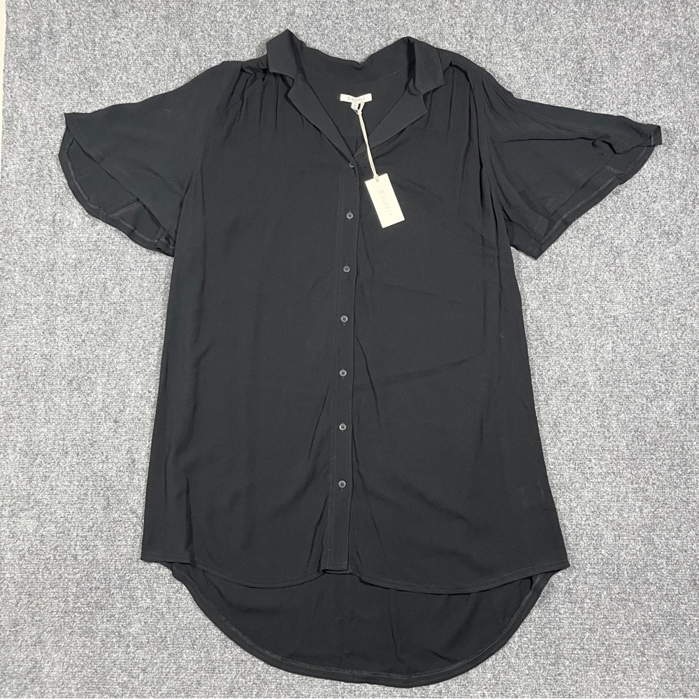 Z SUPPLY JAYCE BUTTON DOWN MINI SHIRT DRESS Medium
